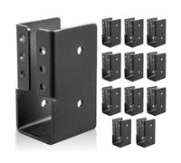 Troptolky Lot de 12 cintres de solives dissimulés de 5,1 x 10,2 cm, support de solive à bride cachée pour rail en bois, étriers à solive en acier Q235