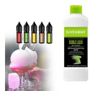 Troqullium Cocktail Smoker Flavor Blaster, 5 x 10 ML d'huile et 300 ML de Liquide à Bulles for Smoke Bubble Gun, infuseur de fumée for Cocktails et Boissons