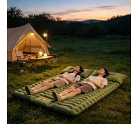 Troqullium Coussin de Couchage de Camping Gonflable ultraléger, avec Pompe à Pied intégrée, Facile à Nettoyer, for Les Voyages, la randonnée, Les Aventures en Plein air
