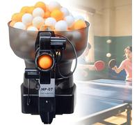 Troqullium Entraîneur de Tennis de Table HP-07, Lanceur de Balle de Tennis de Table, 40-70/min, réglage de 7angles, avec Chute élevée, Attaque de Balle et Deux balles de Saut