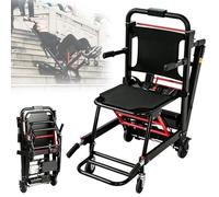 Troqullium Fauteuil Roulant for Monter Les escaliers, Chaise portative Pliante, Alliage d'aluminium, Moteur 120W, Charge 352Ib, for Les Personnes âgées et Les Personnes à mobilité réduite(Black)