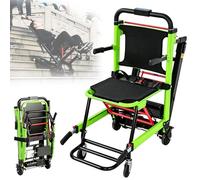 Troqullium Fauteuil Roulant for Monter Les escaliers, Chaise portative Pliante, Alliage d'aluminium, Moteur 120W, Charge 352Ib, for Les Personnes âgées et Les Personnes à mobilité réduite(Green)