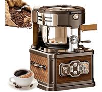 Troqullium Torréfacteur électrique rétro, avec 3protections de sécurité, 8niveaux de torréfaction et dispositif anti-fumée intégré, for la torréfaction des grains de café à la maison
