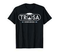Trosa Sweden Phare de la ville côtière Motif voyage T-Shirt
