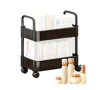 Trot Chariot : étagère mobile multidorey sur roues, étagère mobile, plusieurs histoires, robuste, chariot amovible pour pièces ajustées, salle de bain