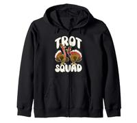 Trot Squad Funny Thanksgiving Day Turquie Pilgrim Automne Sweat à Capuche