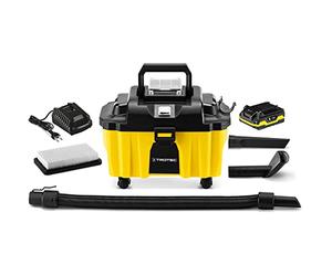TROTEC Aspirateur sans Fil VC 15-20V | Grand réservoir pour 10 litres de saleté sèche ou 2,7 litres de Liquide