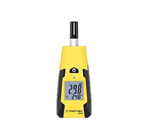 TROTEC BC06 Thermo-hygromètre de poche - Fiable, Compact, Précis - avec Pochette de Rangement - Température et Hygrométrie - Valeurs min/max