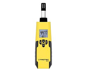 TROTEC BC21 - Hygromètre numérique avec mesure du point de rosée, température, humidité et bulbe humide - Sonde robuste en acier