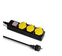 Trotec Bloc multiprise 3 prises clapet de protection à fermeture automatique PVP3 câble 2 m pour extérieur et locaux humides IP44