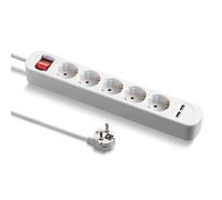 TROTEC Bloc multiprise PVH5 avec 2 prises de charge USB