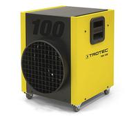 TROTEC Chauffage électrique de chantier aérotherme TEH 100 puissance 18 kW | Avec roues pivotantes