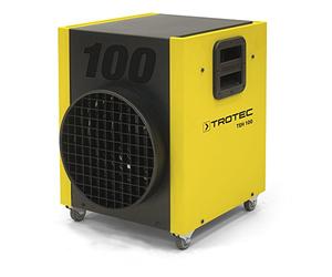 TROTEC Chauffage électrique de chantier aérotherme TEH 100 puissance 18 kW | Avec roues pivotantes