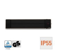 TROTEC Chauffage radiant sans lumière rouge IRD 1200 - Chauffage d'exterieur - 3 Niveaux - 1200 W