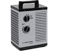 TROTEC Chauffage soufflant céramique TDS 10 P, Puissance de chauffe de 2 kW avec 2 niveaux de chauffe et 1 position air froid, Chaleur sans condensation, produite sans consommation d'oxygène ni fumées