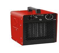 TROTEC Chauffage soufflant céramique TDS 20 C, Puissance de chauffe de 3 kW avec 2 niveaux de chauffe et 1 position air froid, Chaleur sans condensation, produite sans consommation d'oxygène ni fumées