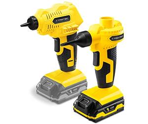 TROTEC Compresseur portatif PCPS 11-20V + Pompe à air sans fil PCPS 12-20V pour ballon de foot, basket, handball ou gonflage de pneus