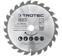 TROTEC Lames bois pour scie circulaire Ø 150 mm 24 dents 3 pces