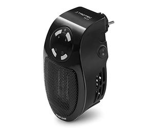 TROTEC Mini-chauffage pour prise murale TFC 2 E | Chauffage de 500 watts | 2 vitesses de ventilation | Fonction d'horloge (1-12 heures) | 10 m²/25 m³ max.