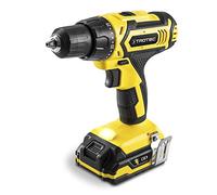 TROTEC Perceuse-visseuse sans fil PSCS 11-20V (Li-lon, 20V 2,0 Ah, 35 Nm,2 vitesses, Eclairage LED, 25 + 1 positions)