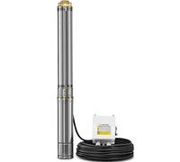 TROTEC Pompe de puits TDP 7500 E - 1500W 4.800 l/h - Pompe puit immergée - Diamètre 10cm, Hauteur refoulement 93m