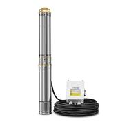 TROTEC Pompe pour puits profond TDP 5500 E - 6000l/h - 550W - Profondeur d’immersion max. 20 m, 5,8 bar, IP68, pompe à eau en acier inoxydable inox - eau claire puit, citerne, fosse