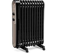 TROTEC Radiateur bain d'huile TRH 24 E Radiateur efficace à 11 éléments 2.200 W Chauffage d'appoint mobile Fonction antigel Régulation par thermostat