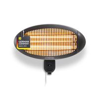 TROTEC Radiateur infrarouge électrique IR 2000 S - chauffage de terrasse | Infrarouge Radiateur Radiant Halogene Mural pour Terrasse de Jardin Exterieur, Table à Langer ou Salle de Bain, 2000 W