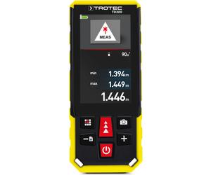 Trotec Télémètre laser professionnel, plage de mesure de 0,2 à 200 m, IP65, Bluetooth - TD200