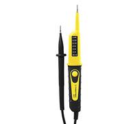 TROTEC Testeur de Tension BE17 - AC/DC 12-400V, Détection Automatique, Affichage LED, IP64, CAT III 400V, Test FI/RCD, Bipolaire, Compact et Robuste