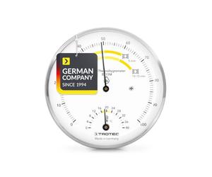 TROTEC Thermo-hygromètre BZ15M, design spécial d'échelle, HR et TEMP | Indique température et humidité relative de l'air. mesure à partir de 0°C et fonctionne à partir de-10°C