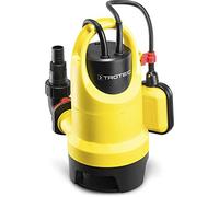 TROTEC TWP 4036 E pompe vide-cave pour eaux chargées, 400 W, 7 500 l/h, particules 25 mm, immersion 7 m, flotteur et raccord rapide