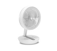 TROTEC Ventilateur de table TVE 2 W - Mini-ventilateur ultra-silencieux, 25 W, 2 vitesses, rotation à 360°, idéal pour le bureau, la chambre, le camping, les voyages et la maison - format compact,