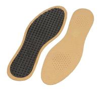Trott & Go - Semelles Cuir - confort et hygiène -Disponibles du 36 au 45- Fabriqué en France - Marron