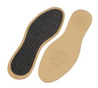 Trott & Go - Semelles Cuir premium - cuir d'agneau lisse - souplesse et confort - Disponibles du 36 au 45 - Fabriqué en France - Marron