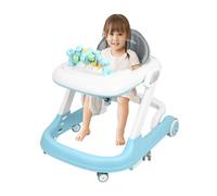 Trotteur Babywalker, Marchette, déambulateur, 2 en 1, la première étape de la croissance des nourrissons et des enfants en bas âge, la coordination des membres, pour aider à la croissance,Bleu
