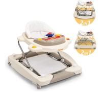 Trotteur Bébé 2en1 BANINNI Classic - De 6 mois à 12 kg - Beige