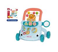 Trotteur bébé 3 en 1, Jouet de marcheur musical, vitesse réglable, avec plateau de jeu multifonction, pour bébé plus de 6 mois