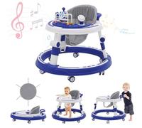 Trotteur Bébé 5 en 1,Avec Plateau Amovible et Jouet Musical,Trotteur Pliable pour Bébé,Idéal Comme Aaide à la Mmarche pour Les Premiers pas de Votre Enfant，Convient aux Enfants âgés de 6 Mois et Plus
