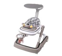 Trotteur Bébé 5en 1, Trotteur pour Bébé avec panier de basket + musique + lumières, Chariot de Marche Bebe avec Centre de Jeux, Baby Walker à Partir de 6 Mois-KAKI