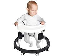 Trotteur Bebe avec- Aide à la marche robuste avec 4 positions réglables - Idéal comme aide à la marche pour les premiers pas de votre enfant (White)