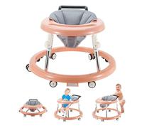 Trotteur Bebe avec- Aide à la marche robuste avec 4 positions réglables - Idéal comme aide à la marche pour les premiers pas de votre enfant (Pink)