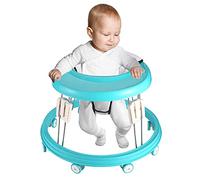 Trotteur Bebe avec- Aide à la marche robuste avec 4 positions réglables - Idéal comme aide à la marche pour les premiers pas de votre enfant (Blue)