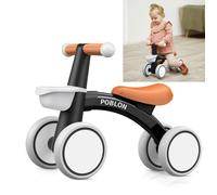 Trotteur Bébé avec Panier 12-24 Mois - Vélo Sans Pédales Direction Limitée 135° Anti
