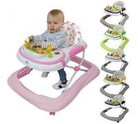 Trotteur bébé évolutif musical pliable réglable en hauteur - Rose Rose G