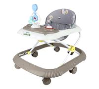 Trotteur Bébé Garçon Fille Evolutif, Trotteur Marche Bebe Pliable avec 4 Hauteur Réglable, musique + plateau amovible, Tout-petits 6+ Mois,KAKI