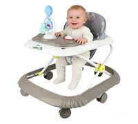 Trotteur Bebe Marche Pliable, De 6 à 18 mois,Idéal comme aide à la marche pour les premiers pas de votre enfant,avec Plateau d'Activités Musical,4 en 1 Kaki (67 x 72 x 92 cm) - (B)