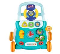 Trotteur Bebe Marcheur D'apprentissage Assis-Debout, Apprentissage de la Marche, Cadeau Bébé Dès 9 Mois - Garçon Fille Evolutif 3 en 1,62 * 68 * 36-81cm- Vert