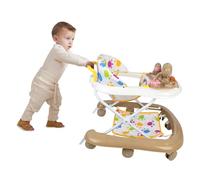 Trotteur Bebe Marcheur D'apprentissage Assis-Debout, Apprentissage de la Marche, Cadeau Bébé Dès 9 Mois - Garçon Fille Evolutif 3 en 1,62 * 68 * 36-81cm - Kaki