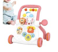 Trotteur d'Activités Support Musical Interactif d'Apprentissage à Roues | Pousseur Enfant pour Interaction Parent-Enfant Entraînement Maison Salon Chambre Intérieur Jardin Temps en